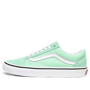 Кроссовки ua old skool green/white Vans, зеленый