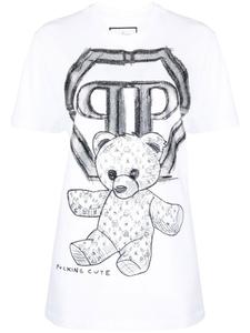 Футболка с принтом Teddy Bear Philipp Plein, белый