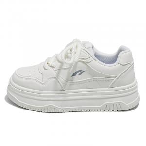 Кроссовки HUANQIU Skateboarding Shoes Women's Low-top Black, белый