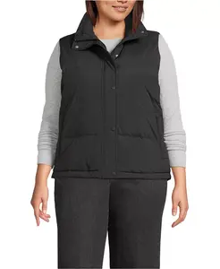 Жилет-пуховик Max 600 Plus Size Lands' End, черный