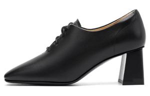 Туфли на платформе с массивным каблуком 6 см HARSON, черные