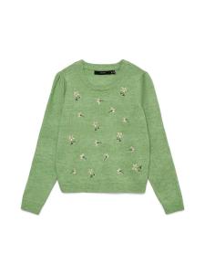 VERO MODA Свитер в цвете травяной зелени