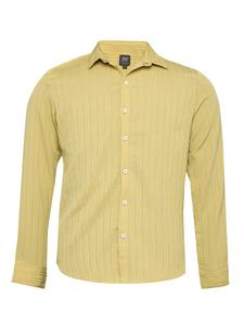 Рубашка на пуговицах классического кроя Campus Sutra Zavanna, горчица