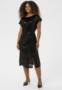 Платье Cream GLIMME SEQUIN MIDI, Pitch Black/Black