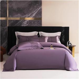 YUSIWOAL Комплект постельного белья из египетского хлопка 1000TC в стиле пэчворк сине-серого цвета