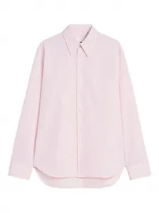 Рубашка из поплина с длинными рукавами и застежкой на пуговицы Jil Sander, розовый