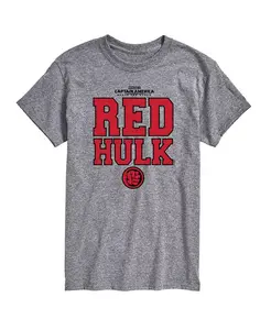 Мужская футболка с коротким рукавом Captain America Brave New World Red Hulk AIRWAVES, серый