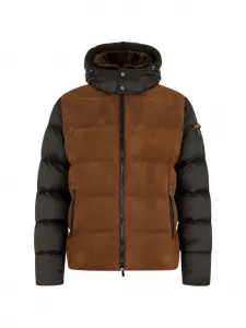 Куртка с капюшоном Moorer, коричневый