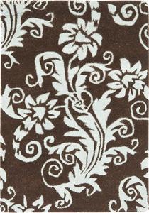 Ковер SAFAVIEH, 61 x 92 см, Soho Collection Brown / Blue SOH765B ручной работы из премиальной шерсти и вискозы