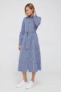 Хлопковое платье Polo Ralph Lauren, синий