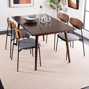 Ковер SAFAVIEH, 183 x 183 см, Montauk Collection - Ivory & Beige, ручной работы из хлопка, идеален для помещений с высокой проходимостью в гостиной, спальне (MTK717G)