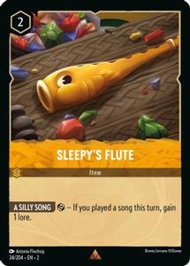 Карточная игра Sleepy's Flute (34/204) - Rise of the Floodborn Cold Foil