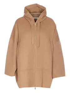 Пальто с капюшоном на молнии 'S Max Mara, коричневый