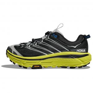 Кроссовки HOKA ONE ONE Mafate Three 2 Black Citrus, черный/оранжевый/желтый