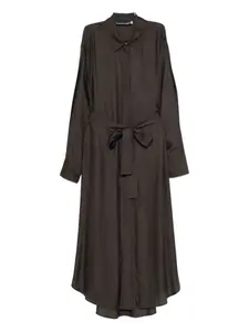 Платье-рубашка с поясом Frenken, коричневый