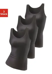 Рубашка подмышками petite fleur (3 шт. в упаковке), из чистого хлопка, майка, майка, черный