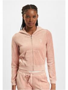 Худи на молнии Juicy Couture цвета розовой пыли Juicy Couture