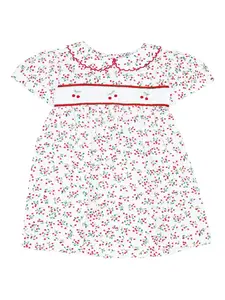 Платье с оборками и принтом Siola, белый