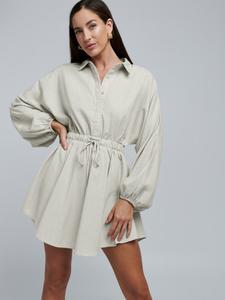 Платье-рубашка BWLDR Drift, светло-бежевый