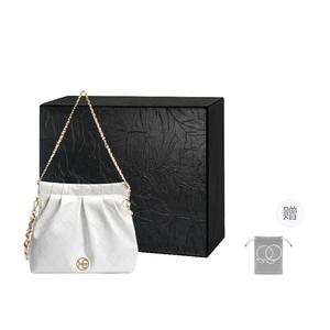 Синтетическая кожа из микрофибры Женская сумка через плечо Регулярная Мультиколор HE BAO BAO Масляный воск белый+Мятный черный ящик