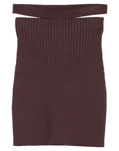 Мини-юбка Andreādamo, коричневый