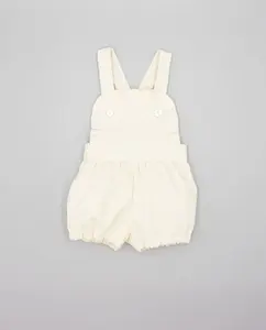 Детский нагрудник с оборкой Fina Ejerique, светло-бежевый