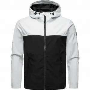 Куртка софтшелл Ragwear "Shellwie Block", с капюшоном, непромокаемая мужская переходная куртка с большим капюшоном, белый