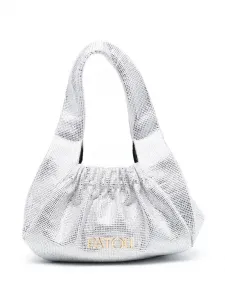 Декорированная атласная сумка Le Biscuit PATOU, серебяный