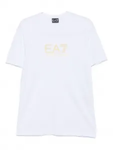 Футболка с вышитым логотипом Ea7 Emporio Armani, белый