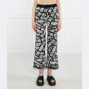 Шелковые брюки прямого кроя The Kooples, черный