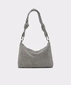 Сумка через плечо с застежкой-молнией Aldo, серебряный