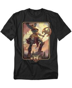 Футболка большого размера с ключевым изображением из игры Dungeons And Barbarian D&D, Black