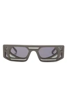 Солнцезащитные очки Mask T9 в прямоугольной оправе Kuboraum, серый