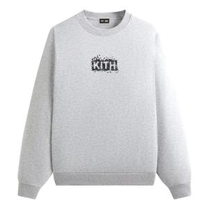 Kith x Batman Bats Vintage Nelson Crewneck 'Light Heather Grey'