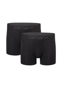 Боксеры camano Boxershorts Unterhosen Herren elastischer Gummibund ohne Einschneiden Baumwolle Stretch hautfreundlich Atmungsaktiv 2 шт, черный