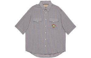 Рубашка мужская Gucci, синий / красный