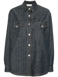 Джинсовая рубашка с длинными рукавами Fabiana Filippi, синий