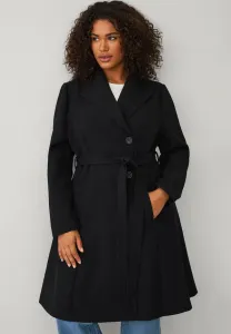 Классическое пальто frühjahrs mit einem gürtel Ellos Plus Collection, Black
