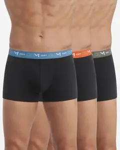 Упаковка из 3-х стандартных трусов-боксеров из эластичного хлопка Dim, черный