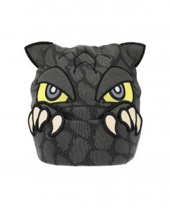 Мужская серая шапка-бини Peekaboo Claws с отворотом Godzilla, Green