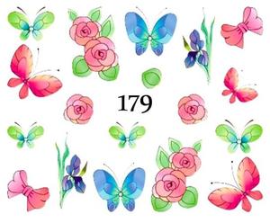 Водные наклейки для ногтей - №179, inna