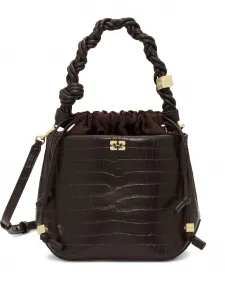 Сумка-ведро Bou GANNI, коричневый