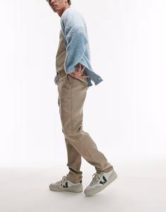 Узкие брюки-чинос Topman, серо-бежевый