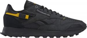 Классические кожаные кроссовки для взрослых, унисекс V1 Reebok, черный/серый