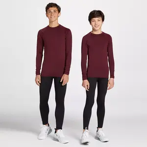 Компрессионная рубашка с длинным рукавом DSG Youth, цвет Team Burgundy