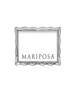 Волнистая рамка, 4"x6" Mariposa, silver