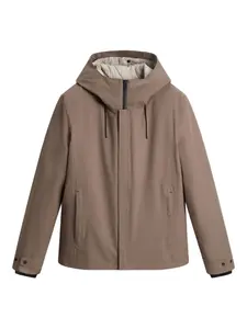 Стеганая куртка с капюшоном WOOLRICH, коричневый