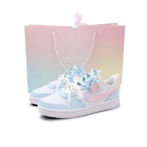 Детские скейтерские кроссовки Court Borough для младших школьников Nike, синий/розовый/белый