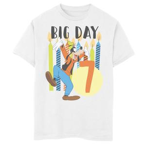 Футболка Disney's Mickey Mouse & Goofy Boys 8-20 Candles Seven с рисунком на день рождения Disney