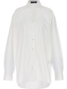 Рубашка Raf Simons с сетчатой вставкой, белый